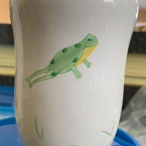 Pottery Barn Kids ceramic toothbrush holder